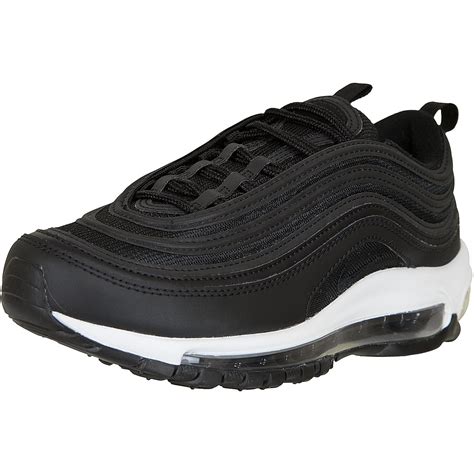 nike airmax 97 schwarz weiß kinder günstig|Nike Air Max 97 GS Kids (921522) black/white .